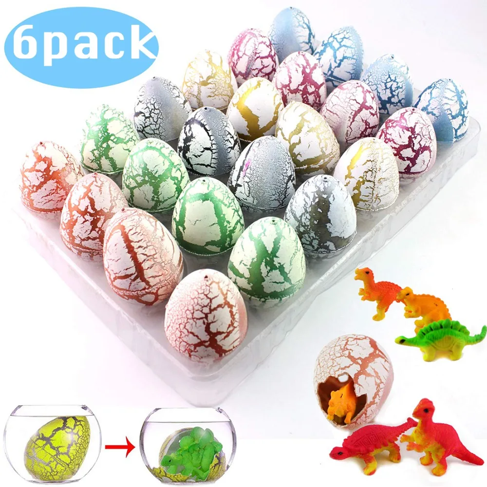 6pcs Novelty Magic Small Size Crack Easter Dinosaur Eggs Hatching Toy with Mini Dinosaur Figures Inside for Kids Easter Basket
6pcs Novelty Magic Small Size Crack Easter Dinosaur Eggs Hatching Toy with Mini Dinosaur Figures Inside for Kids Easter Basket