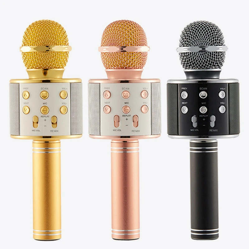 Elistooop Fashion WS858 Bluetooth Wireless Condenser Magic Karaoke Microphone Mobile Phone Player MIC Speaker Record Music
Elistooop Fashion WS858 Bluetooth Wireless Condenser Magic Karaoke Microphone Mobile Phone Player MIC Speaker Record Music