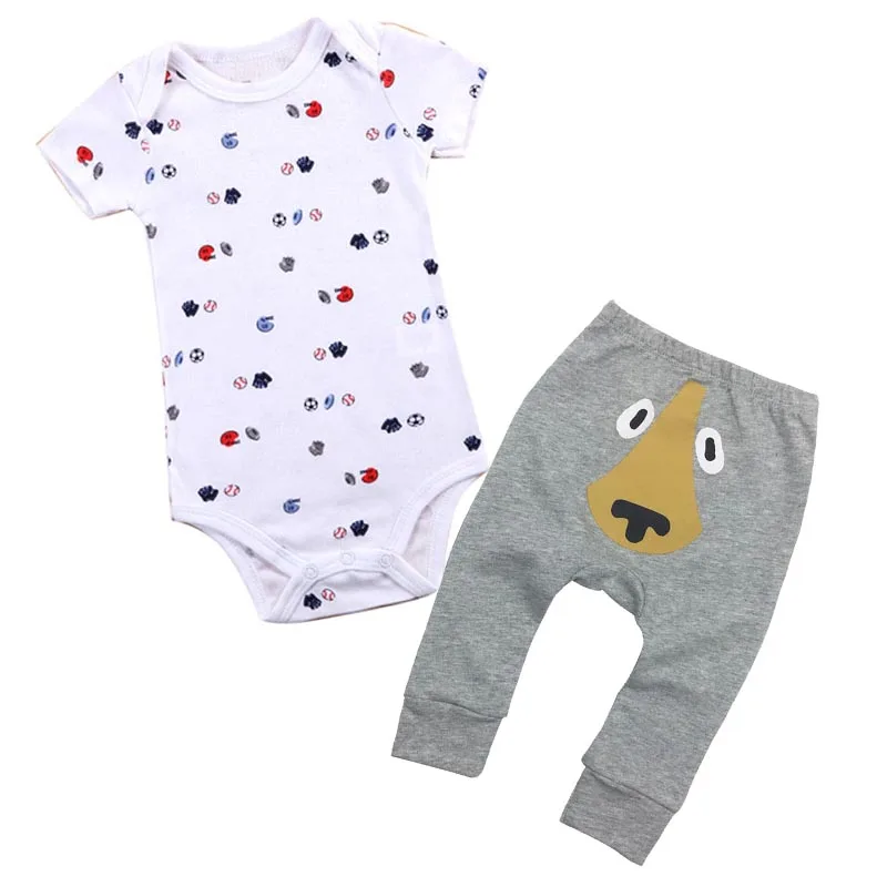 2018 летняя одежда для новорожденных мальчиков и девочек комбинезон с короткими