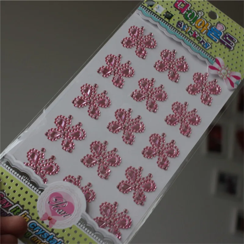 Acrylic Crystal pink Butterfly Sticker kids toys Rhinestones stickers Adhesive Diy Facial makeup Hair decoration Children gifts
Acrylic Crystal pink Butterfly Sticker kids toys Rhinestones stickers Adhesive Diy Facial makeup Hair decoration Children gifts