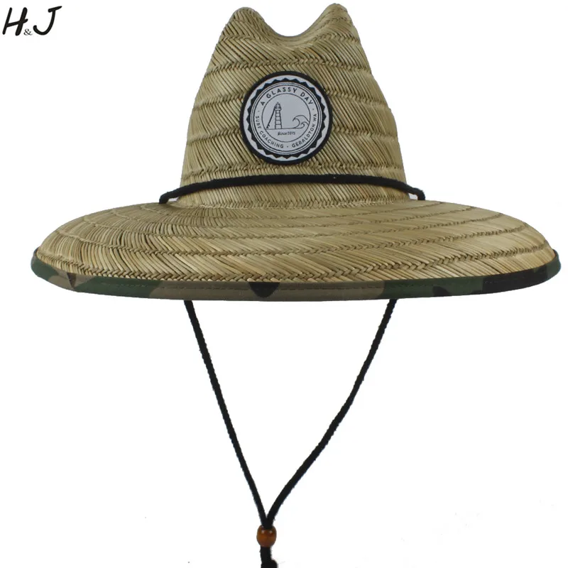 Natural Straw Weave Summer Women Beach Sun hat Outdoor Wide Brim Camouflage Kahuna Lifeguard Hat Size 56-58CM
Natural Straw Weave Summer Women Beach Sun hat Outdoor Wide Brim Camouflage Kahuna Lifeguard Hat Size 56-58CM