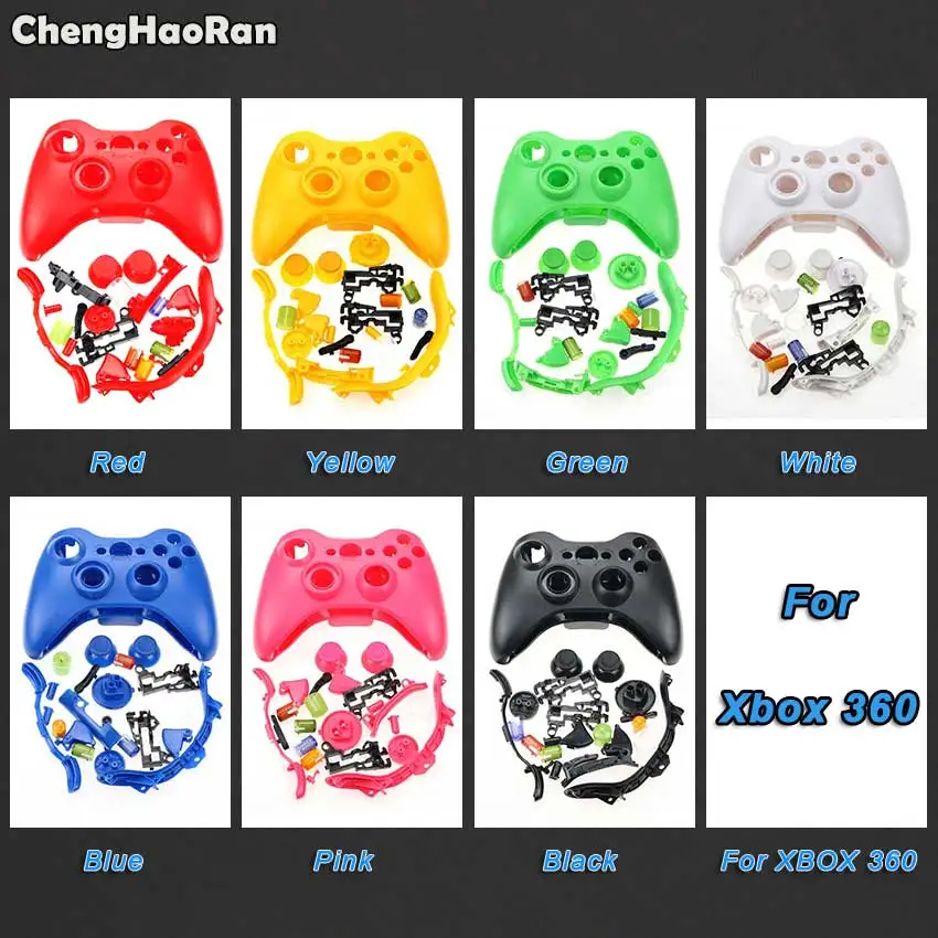 Беспроводной игровой контроллер ChengHaoRan для XBox 360 Жесткий Чехол черный/прозрачный