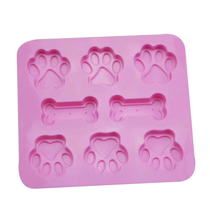 DIY Dog Paw&Bone Shape Cake Mold Silicone Jelly Sugar Candy Mould Fondant Craft Cake Baking Decoration Ice Cube Mould
DIY Dog Paw&Bone Shape Cake Mold Silicone Jelly Sugar Candy Mould Fondant Craft Cake Baking Decoration Ice Cube Mould