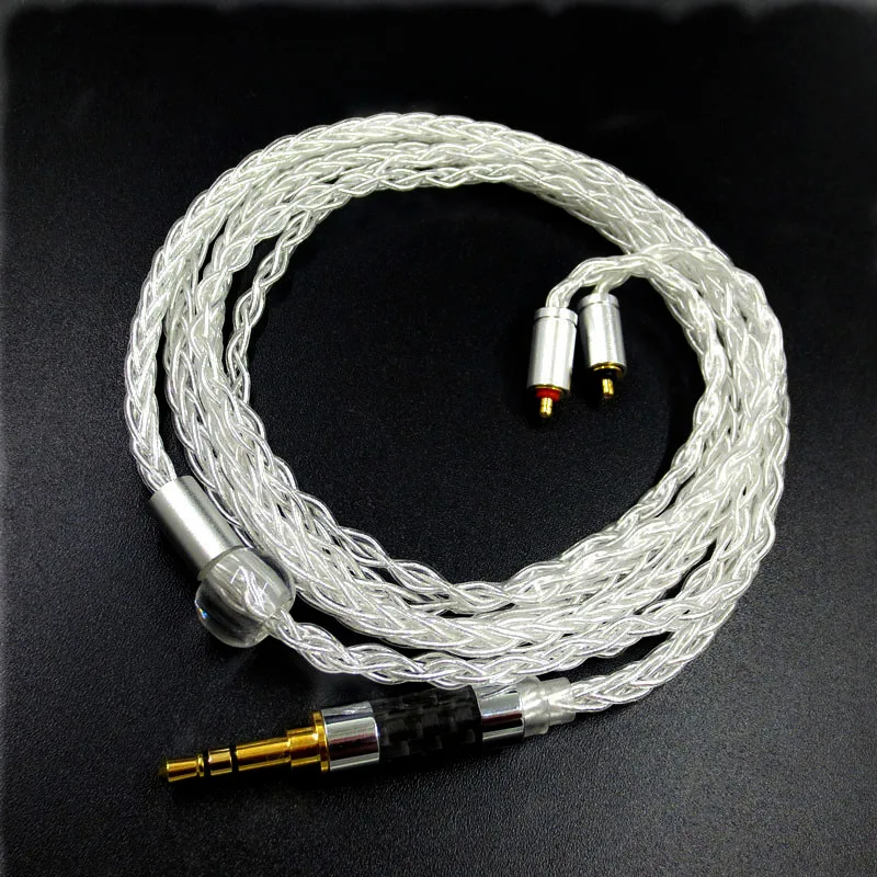 New 8 Core oxygen free copper plated silver earphone upgrade cable 3.5/2.5/4.4mm Earphone Cable With MMCX/2Pin 0.78 AS10/ZST/T2 
New 8 Core oxygen free copper plated silver earphone upgrade cable 3.5/2.5/4.4mm Earphone Cable With MMCX/2Pin 0.78 AS10/ZST/T2