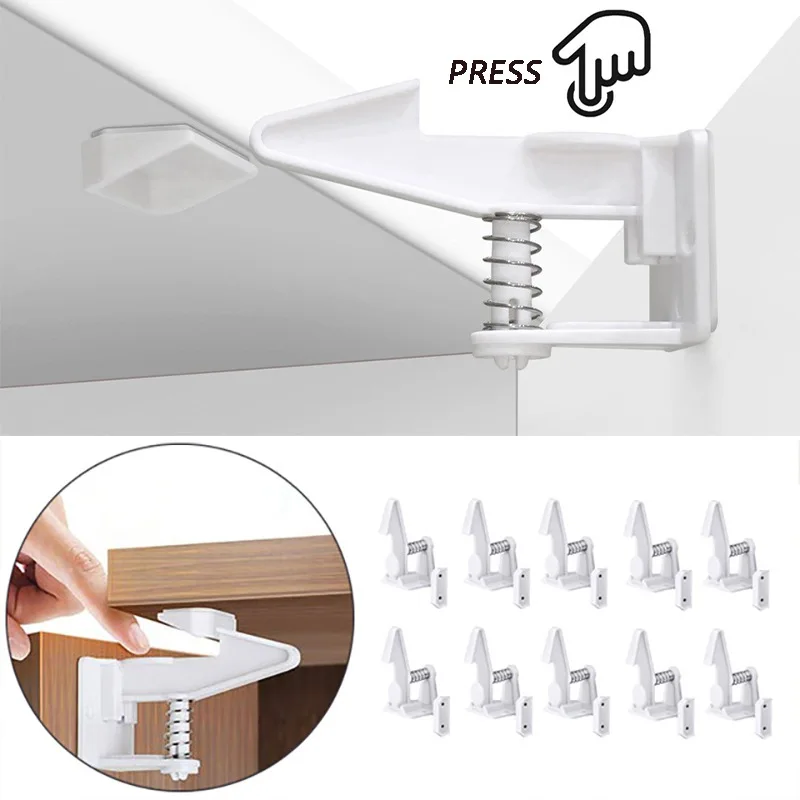 2 Pack Child Safety Cabinet Locks Door Drawer Baby Security Protection Self-Adhesive Installation
2 Pack Child Safety Cabinet Locks Door Drawer Baby Security Protection Self-Adhesive Installation