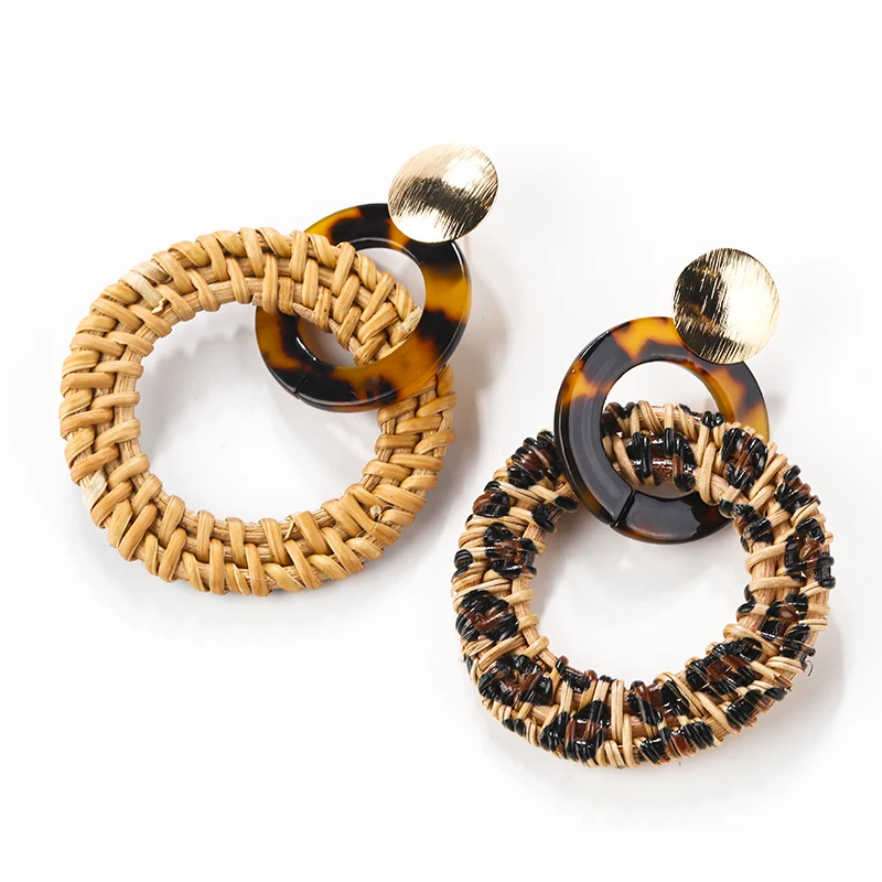 Flashbuy Rattan Knit Round Hollow Drop Earrings For Women Bamboo Geometric Statement Party Fashion Jewelry Wholesale Earrings
Flashbuy Rattan Knit Round Hollow Drop Earrings For Women Bamboo Geometric Statement Party Fashion Jewelry Wholesale Earrings
