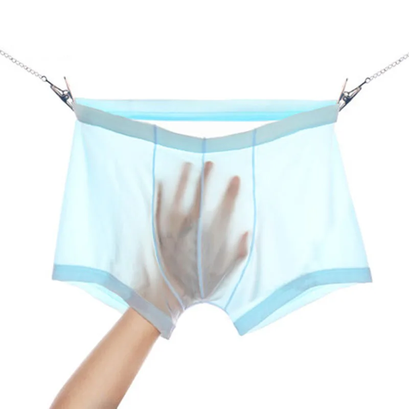 Sheer Underwear men Sexy Ice silk Men's Underpants Transparent Boxers See through Panties Shorts Lace Gay Underwear
Sheer Underwear men Sexy Ice silk Men's Underpants Transparent Boxers See through Panties Shorts Lace Gay Underwear