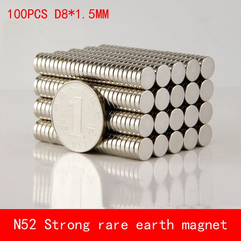 CE ROSH 100pcs powerful Round Dia. 8mm x 1.5mm N50 Rare Earth Neodymium Magnet Art Craft Fridge 8*1.5mm
CE ROSH 100pcs powerful Round Dia. 8mm x 1.5mm N50 Rare Earth Neodymium Magnet Art Craft Fridge 8*1.5mm