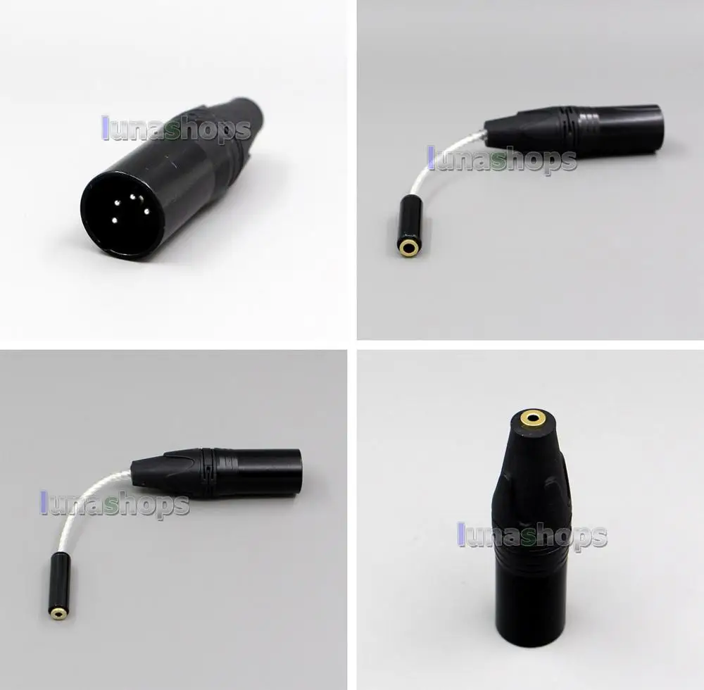 LN006323 XLR Balanced 4 Pin Male To 3.5mm 3 Pole Female Audio Converter Adater Plug
LN006323 XLR Balanced 4 Pin Male To 3.5mm 3 Pole Female Audio Converter Adater Plug