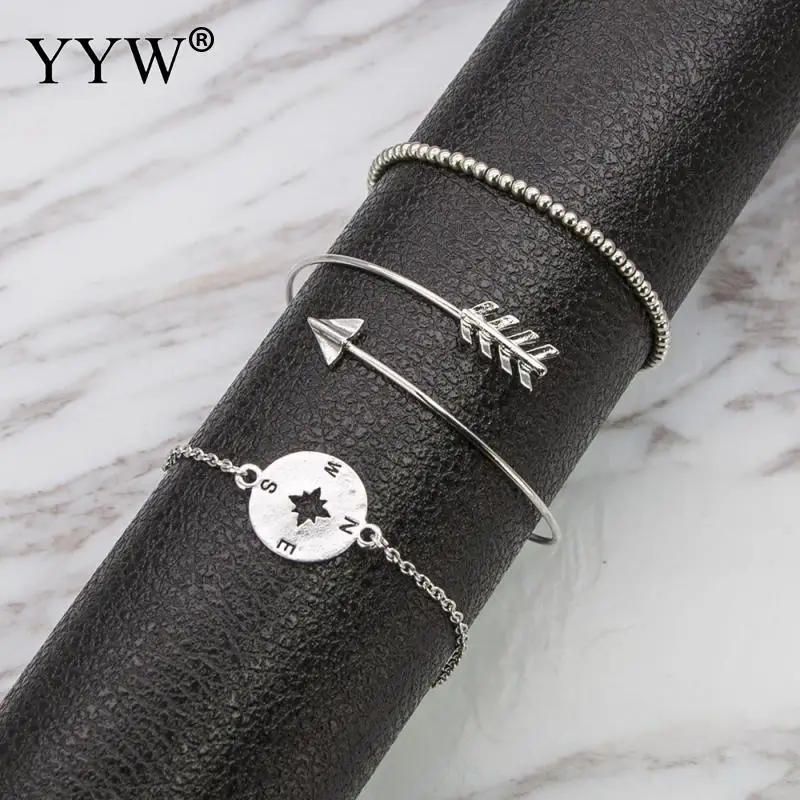 yyw 3pcs/set Bohemian Hollow Arrow Compass Beads Chain Silver Multilayer Bracelet Women Exquisite Charm Jewelry Gift
yyw 3pcs/set Bohemian Hollow Arrow Compass Beads Chain Silver Multilayer Bracelet Women Exquisite Charm Jewelry Gift