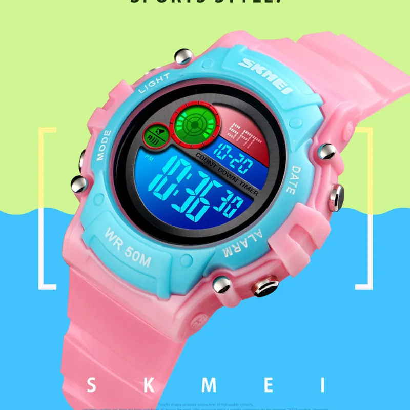 Girls Watches Boys Kids Sport Watch Gifts Waterproof Alarm Countdown LED Digital Children Watch relogio infantil SKMEI 2018
Girls Watches Boys Kids Sport Watch Gifts Waterproof Alarm Countdown LED Digital Children Watch relogio infantil SKMEI 2018