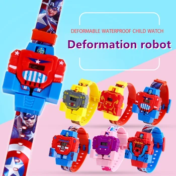 3D Deformation robotl transformation Children's Watch baby Spiderman Toy Child Watch Waterproof Digital electronic Kids Watches
3D Deformation robotl transformation Children's Watch baby Spiderman Toy Child Watch Waterproof Digital electronic Kids Watches