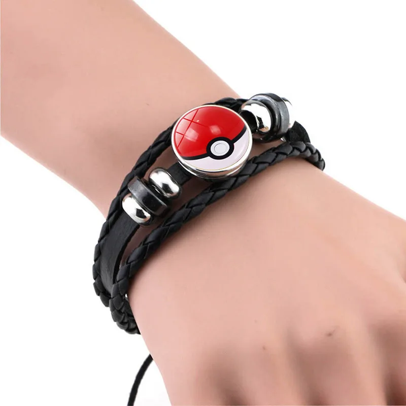 Anime Pokemon Pocket Monster Pikachu Cosplay Accessories Fashion Poke Ball Cowhide Gemstone Bracelet Jewelry Wristband New 2019
Anime Pokemon Pocket Monster Pikachu Cosplay Accessories Fashion Poke Ball Cowhide Gemstone Bracelet Jewelry Wristband New 2019