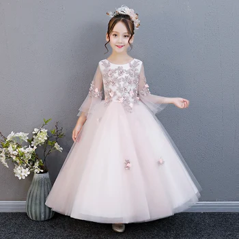 2018 Summer Autumn Fashion Children Girls Birthday Wedding Party Half Flare Sleeves Long Dress Teens Kids Piano Pageant Dress
2018 Summer Autumn Fashion Children Girls Birthday Wedding Party Half Flare Sleeves Long Dress Teens Kids Piano Pageant Dress