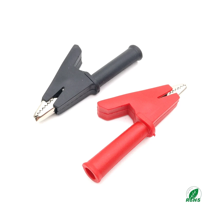 1Pair Crocodile Alligator Clips With 4mm Socket Banana Jack Test Clamp Wire Clip terminal 30A 2000V
1Pair Crocodile Alligator Clips With 4mm Socket Banana Jack Test Clamp Wire Clip terminal 30A 2000V
