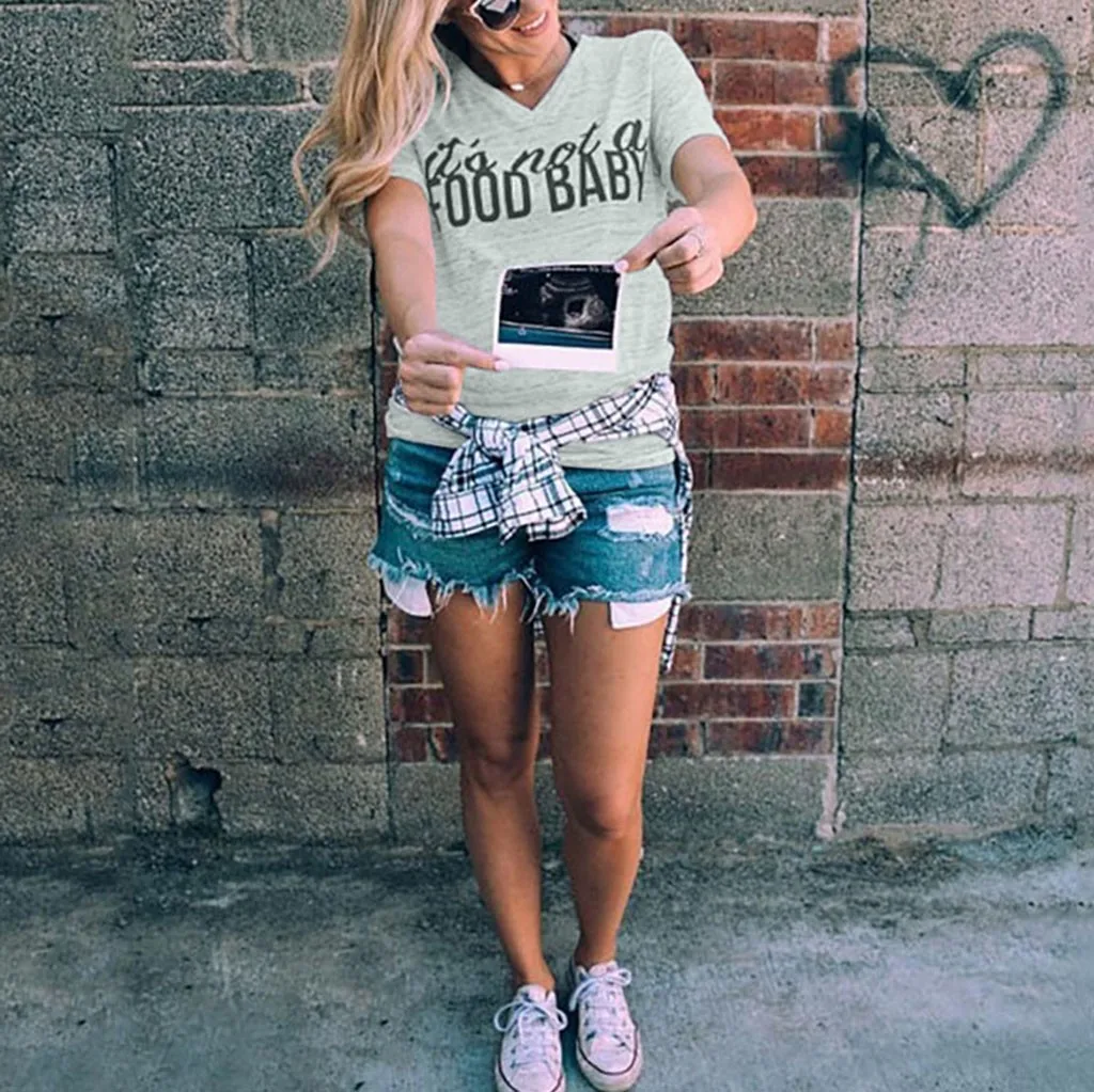 MUQGEW Women's Maternity Short Sleeves Letter Print Tops Pregnancy T-shirt Clothes Casual Pregnancy Clothes Funny For Pregnant
MUQGEW Women's Maternity Short Sleeves Letter Print Tops Pregnancy T-shirt Clothes Casual Pregnancy Clothes Funny For Pregnant