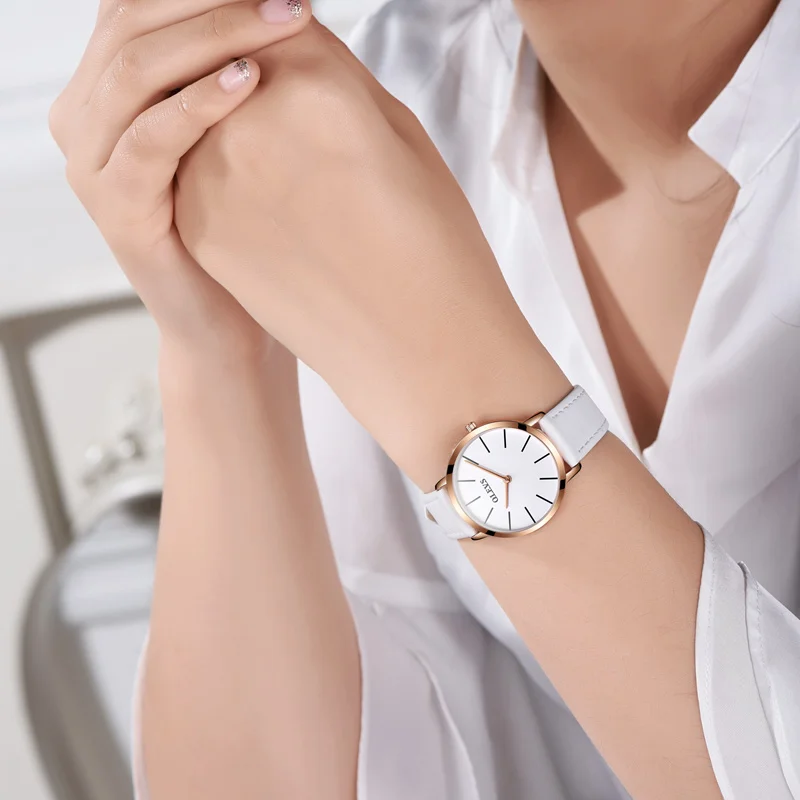 Часы OLEVS женские кварцевые водонепроницаемые с кожаным ремешком|montre brand|montre