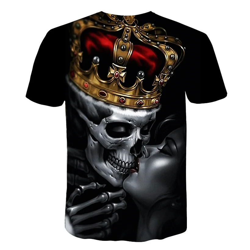2018 3D Printed Skull T-Shirt Crown King Kiss Of Ghost Men/Women's T shirts Fitness Gothic Sexy Tees Shirt Drop Ship Tops
2018 3D Printed Skull T-Shirt Crown King Kiss Of Ghost Men/Women's T shirts Fitness Gothic Sexy Tees Shirt Drop Ship Tops