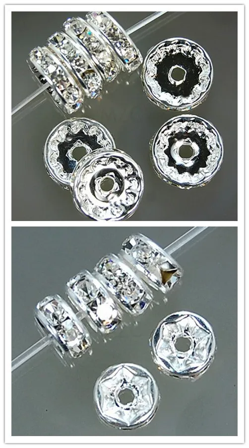Best!8mm 10mm each 100 piece Free Shipping+Gift White Rhinestone Spacer, loose Beads Fit Bracelet vb323
Best!8mm 10mm each 100 piece Free Shipping+Gift White Rhinestone Spacer, loose Beads Fit Bracelet vb323