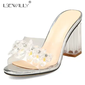 Lsewilly Women Sandals Square Transparent Heel Transparent Slingback Peep Toe Casual Fashion Summer Slippers Size 32-44 E979
Lsewilly Women Sandals Square Transparent Heel Transparent Slingback Peep Toe Casual Fashion Summer Slippers Size 32-44 E979