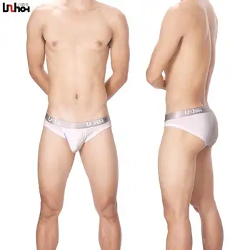 

Uzhot breathable double layer u bag sexy male trigonometric panties male comfortable panties U312