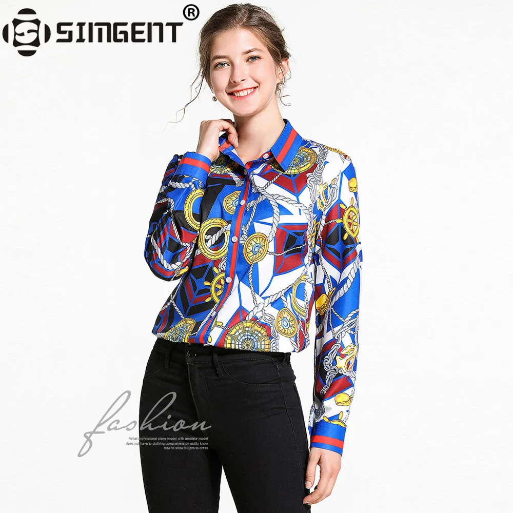 Simgent New Arrival 2019 Women Tops Long Sleeve Printing Shirts Turn Down Collar Elegant Office Blouses Woman Clothing SG92218
Simgent New Arrival 2019 Women Tops Long Sleeve Printing Shirts Turn Down Collar Elegant Office Blouses Woman Clothing SG92218