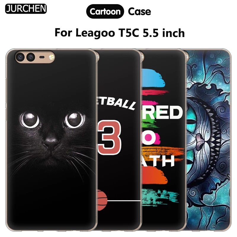 Роскошный чехол JURCHEN для Leagoo T5C с мультяшным принтом силиконовый мягкий
