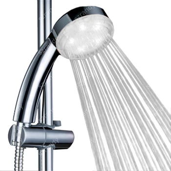 White Color LED Shower Head with Hand Holder Sprinkler Automatic Control 
White Color LED Shower Head with Hand Holder Sprinkler Automatic Control