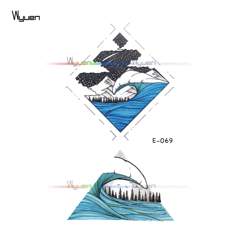 WYUEN Wave Moon Waterproof Temporary Tattoos Nature Fake Tattoo Stickers Tree Tatoos for Adult Men Woman on Arm Hand E-069
WYUEN Wave Moon Waterproof Temporary Tattoos Nature Fake Tattoo Stickers Tree Tatoos for Adult Men Woman on Arm Hand E-069