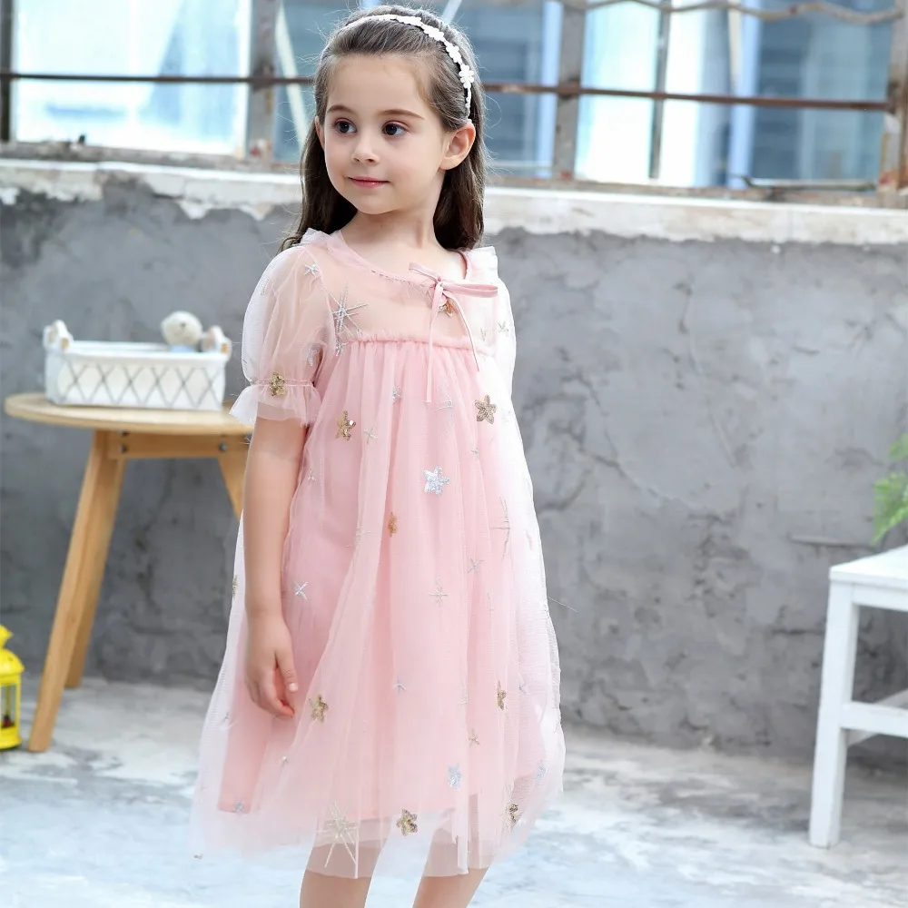 Fashion Children Princess Dresses Summer Cotton Sequins Ball Gown Star Pattern Clothes Embroidery Dress for Toddler Baby 1-8T
Fashion Children Princess Dresses Summer Cotton Sequins Ball Gown Star Pattern Clothes Embroidery Dress for Toddler Baby 1-8T