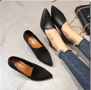 Spring and autumn European and American fashion pointed stiletto heels shallow mouth simple wild professional Roman shoes
Spring and autumn European and American fashion pointed stiletto heels shallow mouth simple wild professional Roman shoes