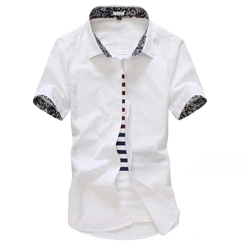 Summer Short Sleeve Shirt Men's Thin Korean Edition Slim Leisure Shirt Men's Fashion and Handsome
Summer Short Sleeve Shirt Men's Thin Korean Edition Slim Leisure Shirt Men's Fashion and Handsome