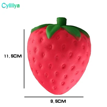 12cm big Colossal strawberry squishy jumbo simulation Fruit kawaii Artificial slow rising squishies queeze toys bag phone charm
12cm big Colossal strawberry squishy jumbo simulation Fruit kawaii Artificial slow rising squishies queeze toys bag phone charm