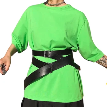 New fashion Vintage Double Buckle Wide leather Belts Women Hollow cool cross Girdle Women's Dress Decoration Femme Leather Belt
New fashion Vintage Double Buckle Wide leather Belts Women Hollow cool cross Girdle Women's Dress Decoration Femme Leather Belt