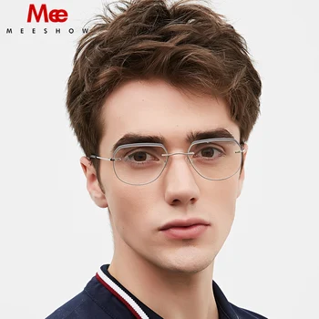 Meeshow ulrealight reading glasses Men's brand designers with diopter rimless square eye glasses frame presbyopia +1.0 8511
Meeshow ulrealight reading glasses Men's brand designers with diopter rimless square eye glasses frame presbyopia +1.0 8511