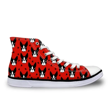 Customized Boston Terrier Printing Women Sneakers Breathable Lace up Flats Vulcanize Shoes Canvas High top Woman Tenis Feminino
Customized Boston Terrier Printing Women Sneakers Breathable Lace up Flats Vulcanize Shoes Canvas High top Woman Tenis Feminino