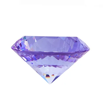 Lilac Multifaceted Crystal Glass Diamond Paperweight Fengshui 80mm 1pcs For DIY Toy Free Shipping
Lilac Multifaceted Crystal Glass Diamond Paperweight Fengshui 80mm 1pcs For DIY Toy Free Shipping