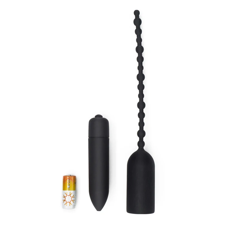 7 Frequency Penis Urethral Beads Vibrating Anal Spheres Male Powerful Catheter Dilator Silicone Masturbating Tools for Men Male
