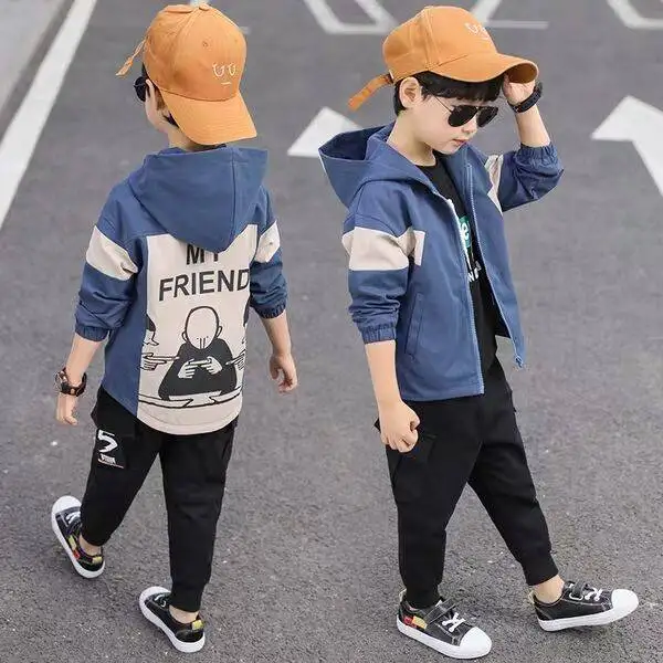 INS hot Boys Outdoor Jackets 4-13 year old Korean Sping and autumn jacket boys trench Contrast stitching cartoon print coat
INS hot Boys Outdoor Jackets 4-13 year old Korean Sping and autumn jacket boys trench Contrast stitching cartoon print coat