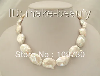 Jewelry 00545 super big 22mm baroque white keshi reborn freshwater pearl necklace 5.4
Jewelry 00545 super big 22mm baroque white keshi reborn freshwater pearl necklace 5.4