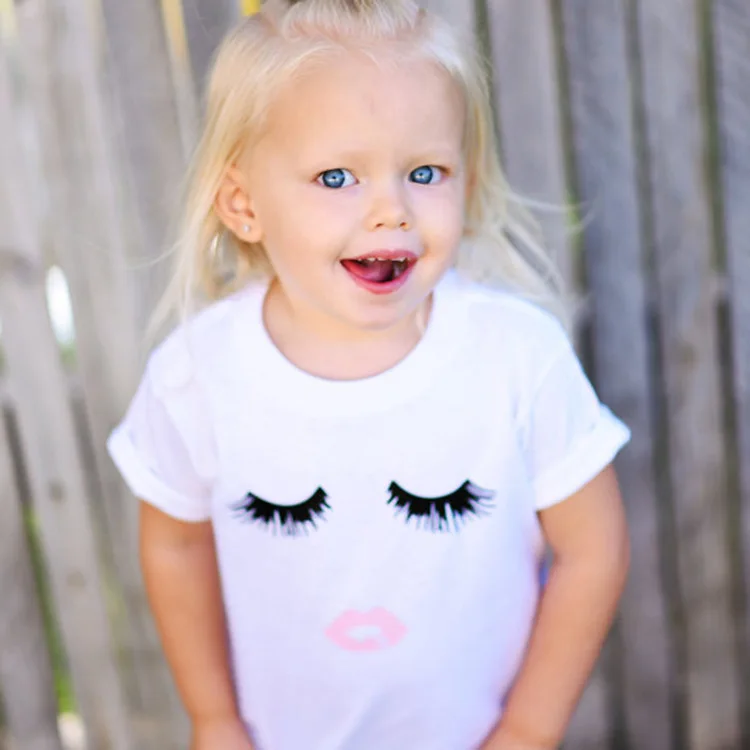OUTBENE 2019 new girls summer T-shirt sleeping eyes cotton short-sleeve T-shirt girls tops t shirts summer clothes for girls
OUTBENE 2019 new girls summer T-shirt sleeping eyes cotton short-sleeve T-shirt girls tops t shirts summer clothes for girls