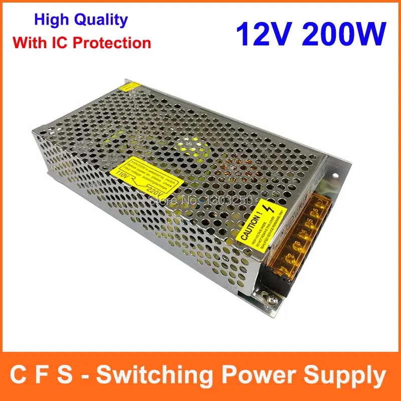 Single Output Switching power supply 12V 16.7A 200W Transformer 110V 220V AC To DC 12 V SMPS For Electronics Led Strip Display
Single Output Switching power supply 12V 16.7A 200W Transformer 110V 220V AC To DC 12 V SMPS For Electronics Led Strip Display