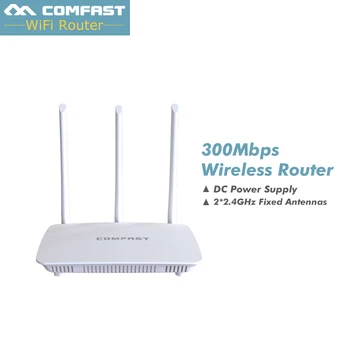 New WIFI Router COMFAST Router 802.11b/g/n 2.4 GHz 300Mbs Wireless Router 4 LAN RJ45 port 3 Antenna wi fi Router
New WIFI Router COMFAST Router 802.11b/g/n 2.4 GHz 300Mbs Wireless Router 4 LAN RJ45 port 3 Antenna wi fi Router