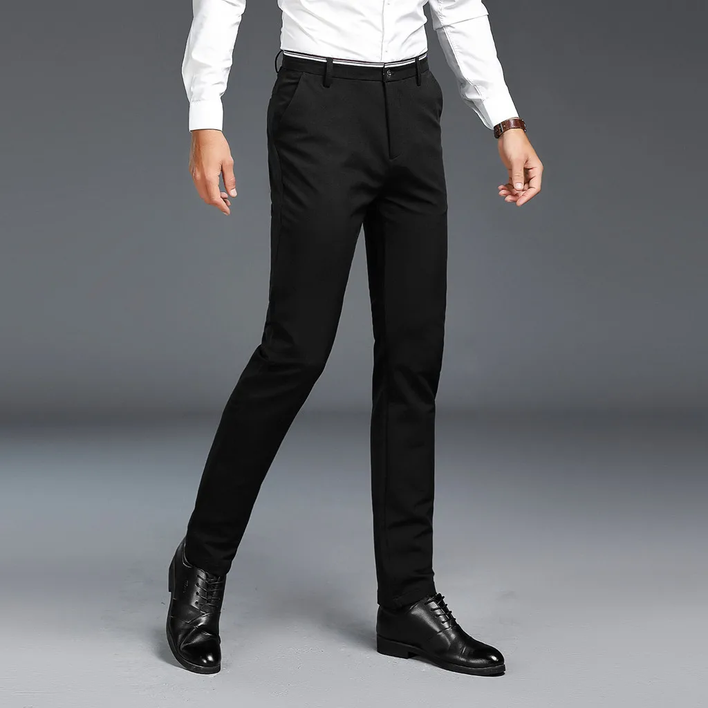 Pants Men Streetwear Men Autumn Solid Casuall Slim Zippered Business Pants Long Trousers Work Pant Men Large Size 28-38
Pants Men Streetwear Men Autumn Solid Casuall Slim Zippered Business Pants Long Trousers Work Pant Men Large Size 28-38