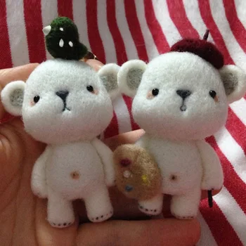 Little white bear wool felt wool needlepoint kit wool felt needle felting decoration craft needlecraft DIY handmade
Little white bear wool felt wool needlepoint kit wool felt needle felting decoration craft needlecraft DIY handmade