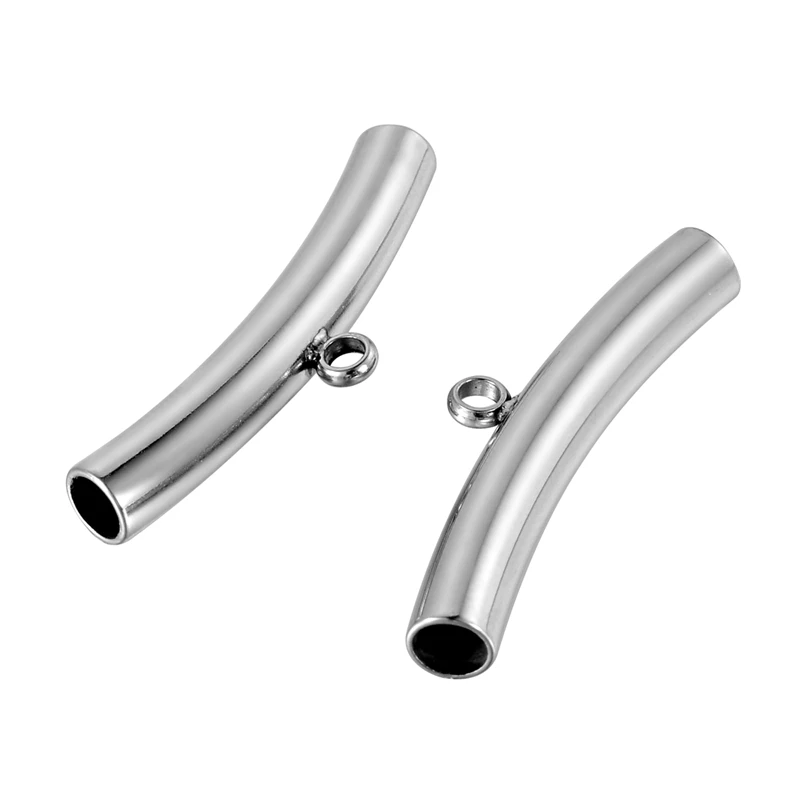 3PCs 18x9mm Stainless Steel Bending Hollow Tube Connectors Spacer beads For DIY Jewelry Necklace Accessories Handmade Findings
3PCs 18x9mm Stainless Steel Bending Hollow Tube Connectors Spacer beads For DIY Jewelry Necklace Accessories Handmade Findings