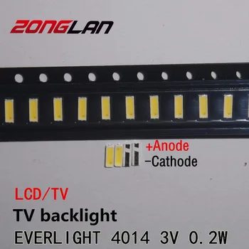 1000PCS Original EVERLIGHT LED 4014 Light Beads Cool white High Power 0.2W 3V 21LM For LED LCD TV Backlight Application
1000PCS Original EVERLIGHT LED 4014 Light Beads Cool white High Power 0.2W 3V 21LM For LED LCD TV Backlight Application