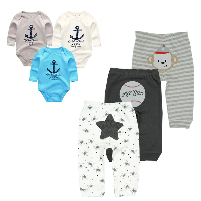 6PCS/LOT Long sleeves Baby Boys bodysuits Cartoon Style Clothing Newborn Baby clothes baby pants kids Clothes infant Sets
6PCS/LOT Long sleeves Baby Boys bodysuits Cartoon Style Clothing Newborn Baby clothes baby pants kids Clothes infant Sets