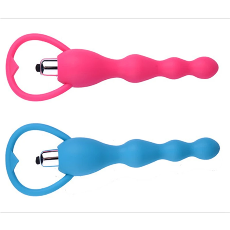 Vibrating Anal Beads Waterproof Safe Silicone Anal Butt Plug Adult Toy Anal Plug Anal Masturbation Adult Sex Products