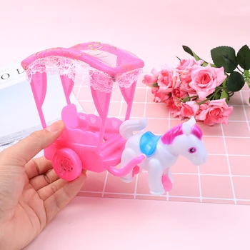 Doll Suit Accessories Children's Pull Back Carriage Gifts Toys Plastic Fashion Girl Toygirls Pull Back Horse Drawn Cart
Doll Suit Accessories Children's Pull Back Carriage Gifts Toys Plastic Fashion Girl Toygirls Pull Back Horse Drawn Cart